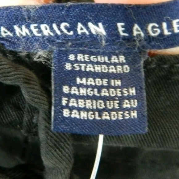 American Eagle Hi Rise Relaxed Crop Pants 8 - Picture 2 of 3